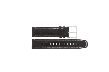 Watch strap DKNY NY1324 Leather Brown 22mm