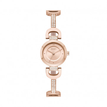 Watch strap DKNY NY2752 Steel Rosé 5mm