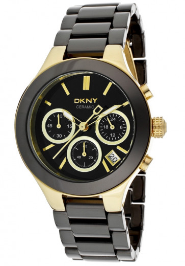 Watch strap DKNY NY4915 Ceramics Black