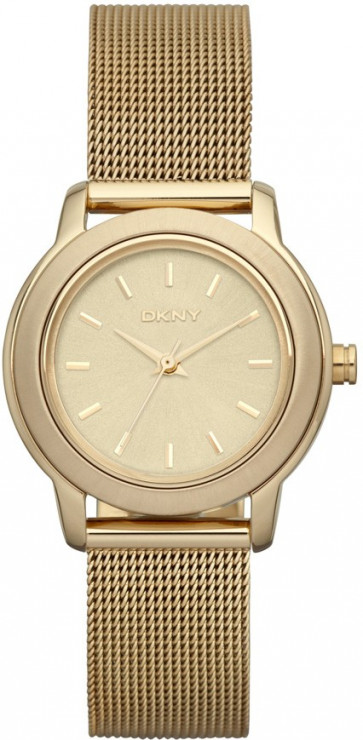Watch strap DKNY NY8553 Steel Gold Toned