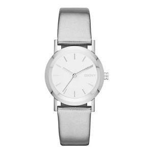 Watch strap DKNY NY8857 Leather Grey