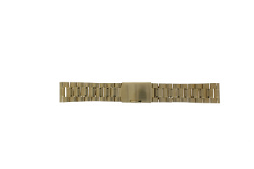 Watch strap Universal ST-DBL-26 Steel Gold toned 26mm