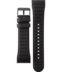 Watch strap Pulsar PQ2017X1 Rubber Black 24mm