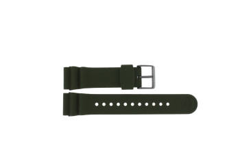 Watch strap Seiko SNE535J1 / V157-0DC0 / R040022N0 Rubber Green 22mm