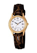 Watch strap Lorus VX82 X285 / RXT94AX9 Croco leather Brown