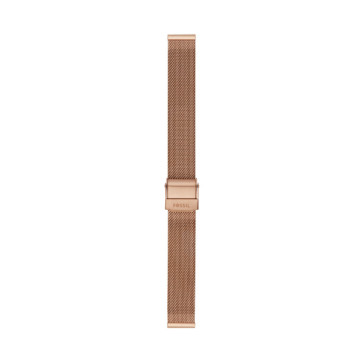 Watch strap Fossil S141183 Milanese Rosé 14mm