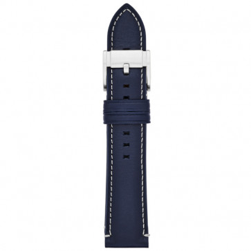 Watch strap Fossil S221255 Leather Blue 22mm