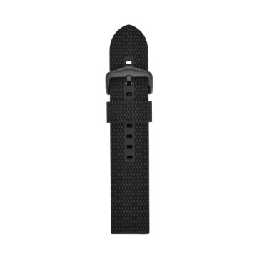 Watch strap Fossil S221430 Silicone Black 22mm