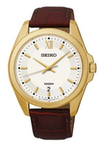 Watch band Seiko 7N42-0FP0 / SGEG64P2 / 4LR2KE Leather 20mm
