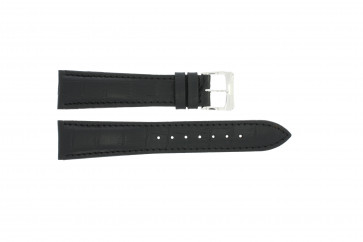 Watch strap Raymond Weil SI1501-BSB-C-2 Crocodile skin Black 15mm