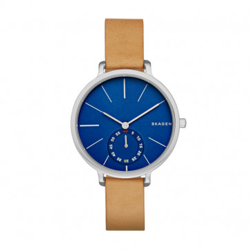 Watch strap Skagen SKW2355 Leather Cognac 12mm