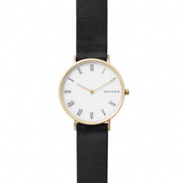 Skagen watch strap SKW2678 Leather Black 16mm