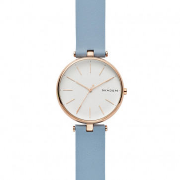 Watch strap Skagen SKW2711 Leather Blue 16mm