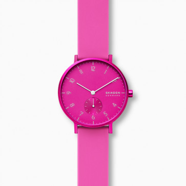 Watch strap Skagen SKW1125 / SKW2803 Silicone Purple 16mm