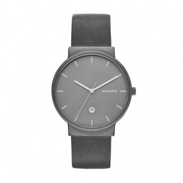 Watch strap Skagen SKW6320 Leather Grey 20mm