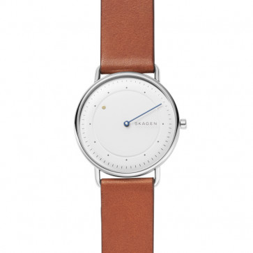 Watch strap Skagen SKW6487 Leather Brown 20mm
