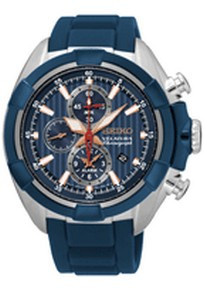 Watch strap Seiko 7T62-0LF0 / SNAF59P1 / R02L012J0 Rubber Blue 22mm