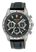 Watch strap Seiko 6T63-00D0 / SSB033P1 / L07M012J0 Leather 20mm