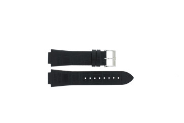 Watch strap Tissot T1053091612600A / T600040833 Leather Black 15mm