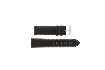 Watch strap Tissot S762-862 / T600013455 Croco leather Brown 22mm