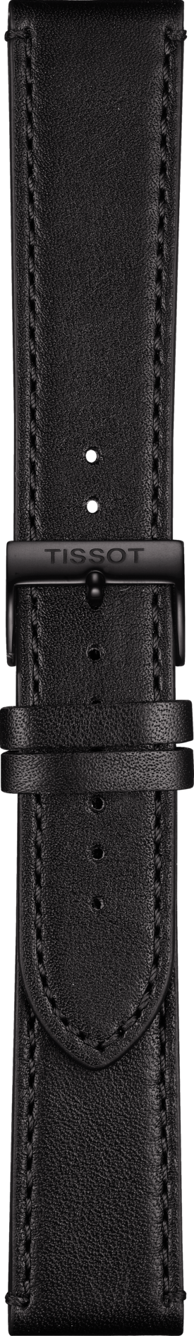 Watch strap Tissot T600040545 Leather Black 21mm