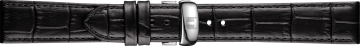 Watch strap Tissot TRADITION / T600042812 / J176 / T0634091605800A Leather Black 18mm