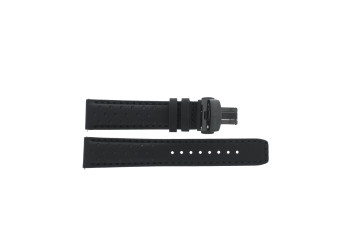 Watch strap Tissot T600046571 / T1314303605200A Leather Black 20mm