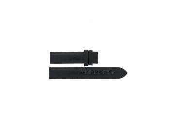 Watch strap Tissot T050.207.A / Lady Heart Dressport / T610029086 Croco leather Black 16mm