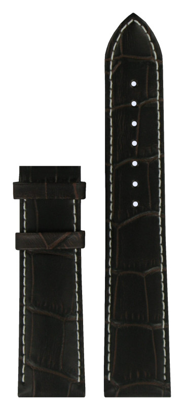Watch strap Tissot T0636171603700A (T600031125) Leather Brown