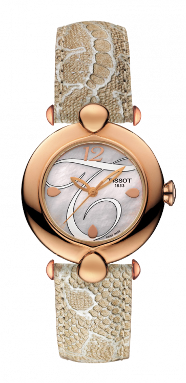 Watch strap Tissot T9182107611701A Leather Brown