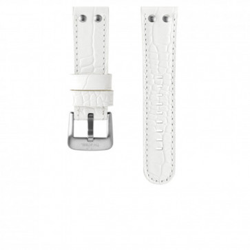Watch strap TW Steel TWB04L Leather White 24mm