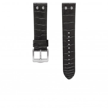 Watch strap TW Steel TWB1300 Leather Black 22mm