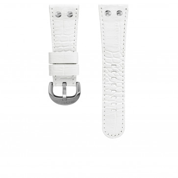 TW Steel watch strap TWB85 Leather White 30mm + white stitching