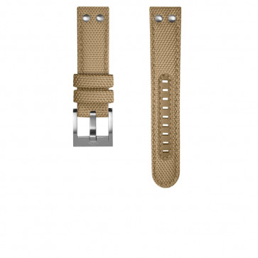 TW Steel watch strap TWS601 Textiles Beige 22mm + standard stitching