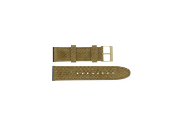 Watch strap Guess W0775L13 Leather Gold Toned 20mm
