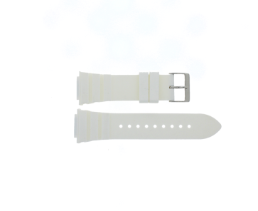 Watch strap Guess W0942L1 / Spinner Rubber White 18mm