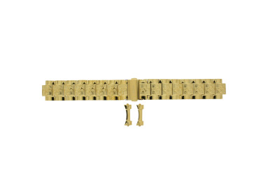 Watch strap Guess W1280L2 / Anna Steel Gold toned 18mm