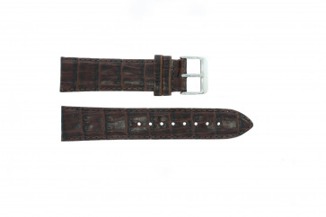 Watch strap Tommy Hilfiger TH679300847 / TH-18-1-20-0634 Croco leather Brown 22mm