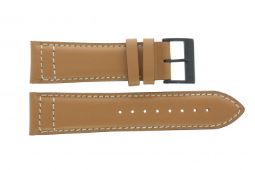 Watch strap Nautica A14633G Leather Cognac 24mm