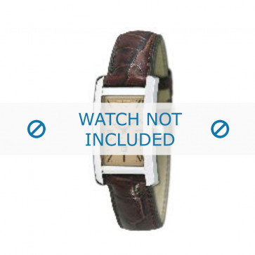 Armani watch strap AR-0125 Croco leather Brown 18mm 