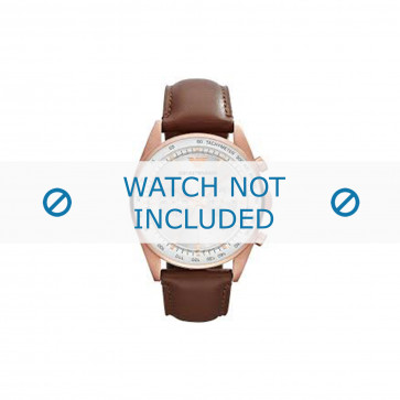 Watch strap Armani AR5995 Leather Brown 23mm