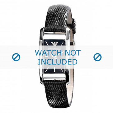 Armani watch strap AR0731 Leather Dark brown 14mm