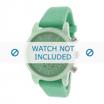 Armani watch strap AR1057 Silicone Green 20mm