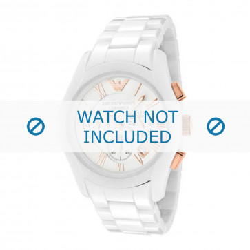 Armani watch strap AR1416 Ceramics White 22mm