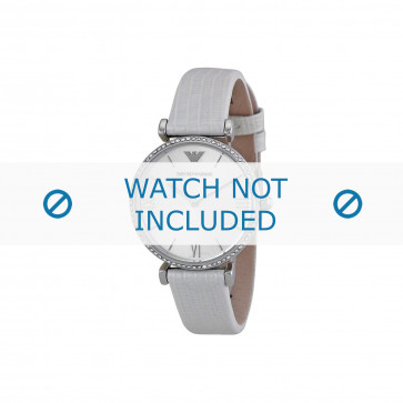 Armani watch strap AR1680 Leather White 14mm