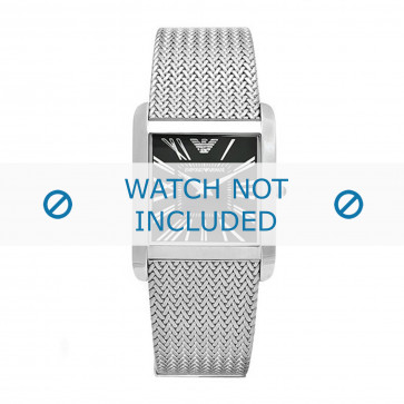 Armani watch strap AR2013 Metal Silver 24mm