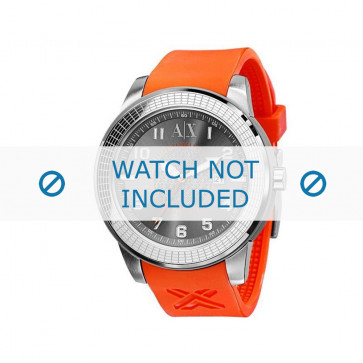 Armani watch strap AX-1073 Rubber Orange