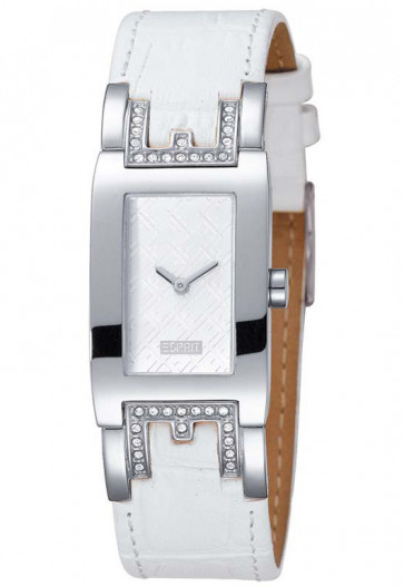 Watch strap Esprit ES102242006 Croco leather White 8mm