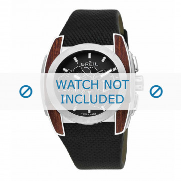 Watch strap Breil BW0506 Rubber Black 28mm