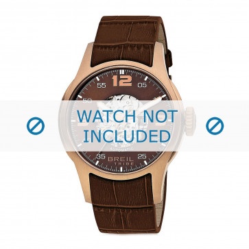 Watch strap Breil TW0568 Leather Brown 21mm